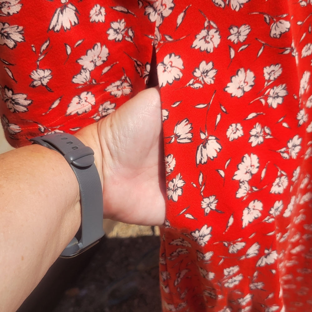 Pact Red Floral Prarie Dress - Picture 4 of 5